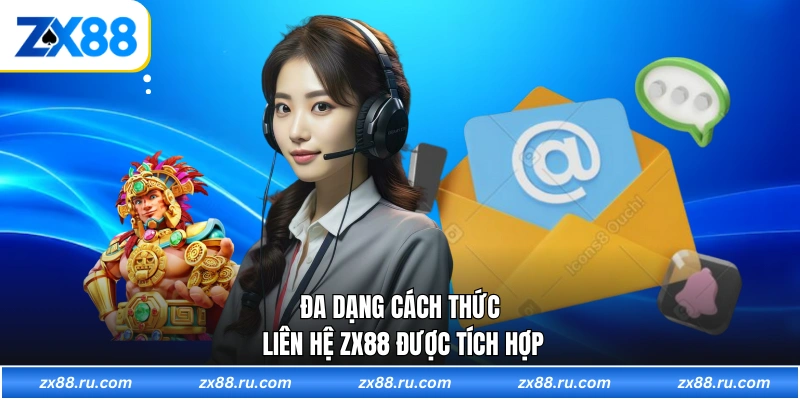 Đa dạng cách thức liên hệ ZX88 được tích hợp